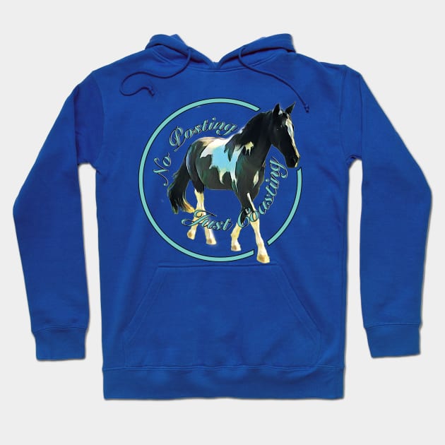 No Posting Just Coasting Tennessee Walking Horse Hoodie by AnimalsAndSuch